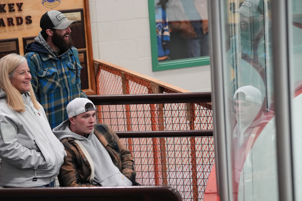 A group of athletes competing in athletic event sports