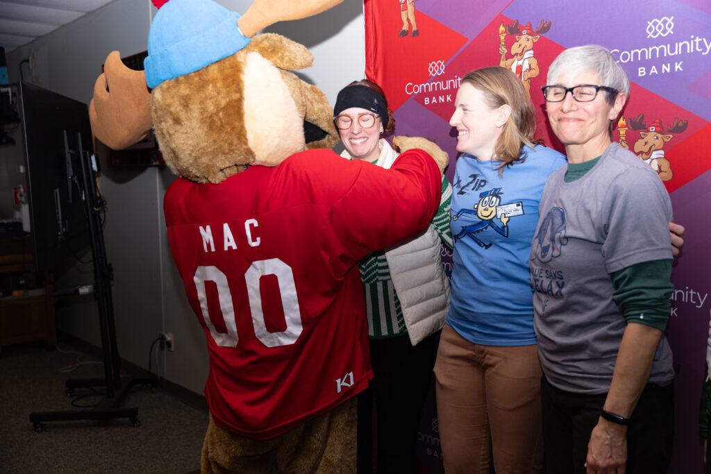 A group of athletes competing in athletic event sports