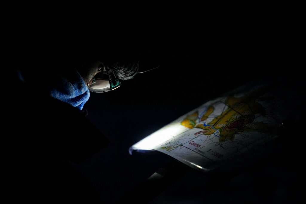 Athletes competing in athletic event sports