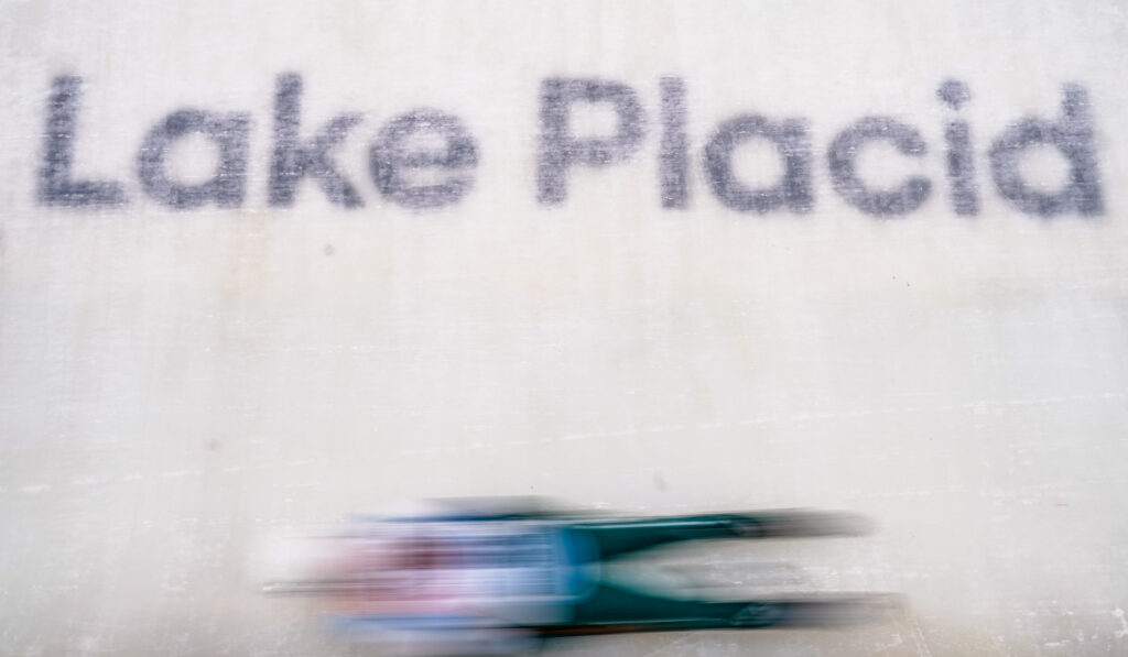 Athletes competing in athletic event sports