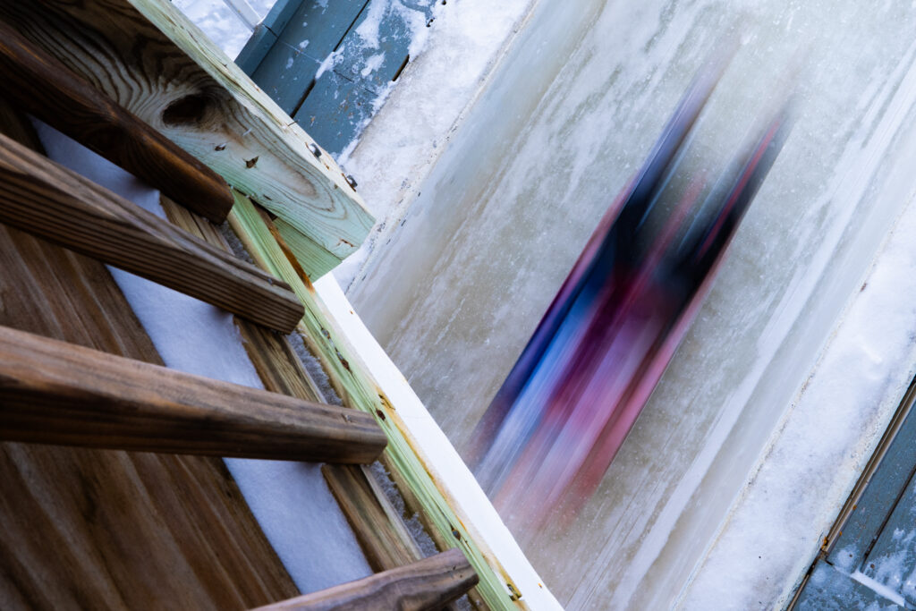 Athletes competing in athletic event sports