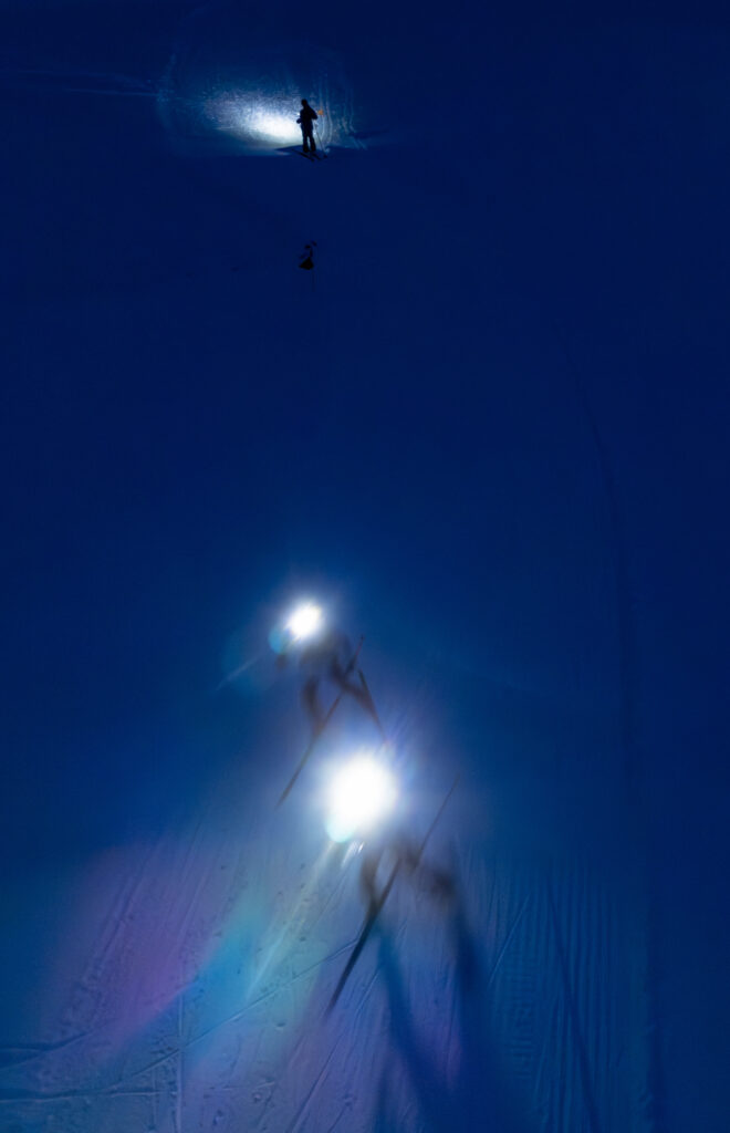 An athlete competing in athletic event sports outdoors