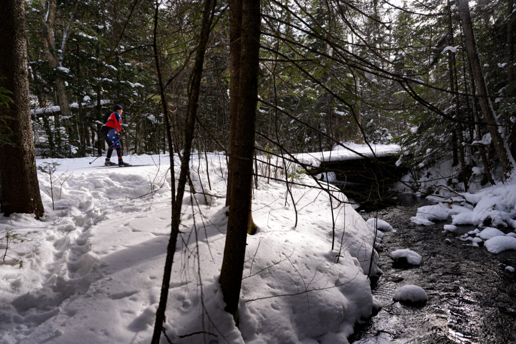 An athlete competing in athletic event sports outdoors