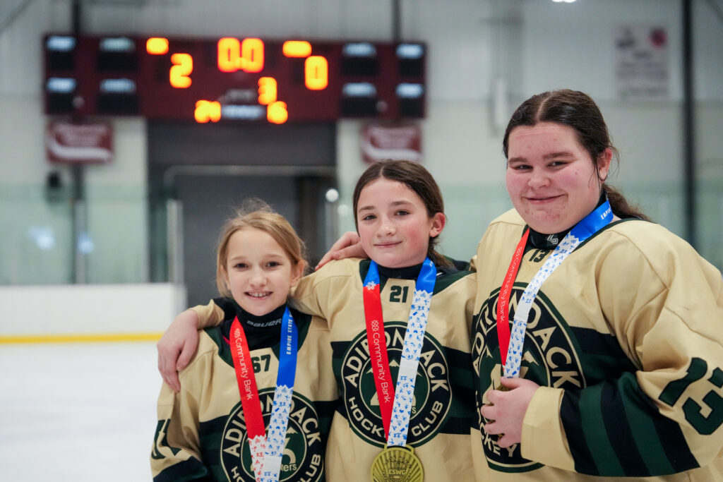 Two athletes competing in athletic event sports