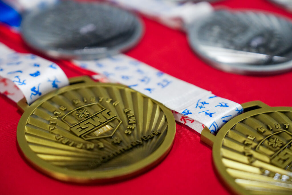 Athletes competing in athletic event sports