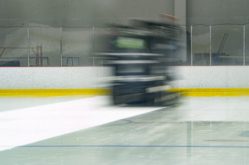 Athletes competing in athletic event sports