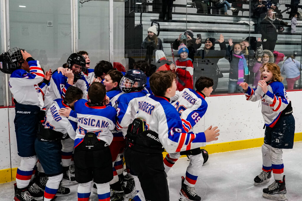 A group of athletes competing in athletic event sports with helmet