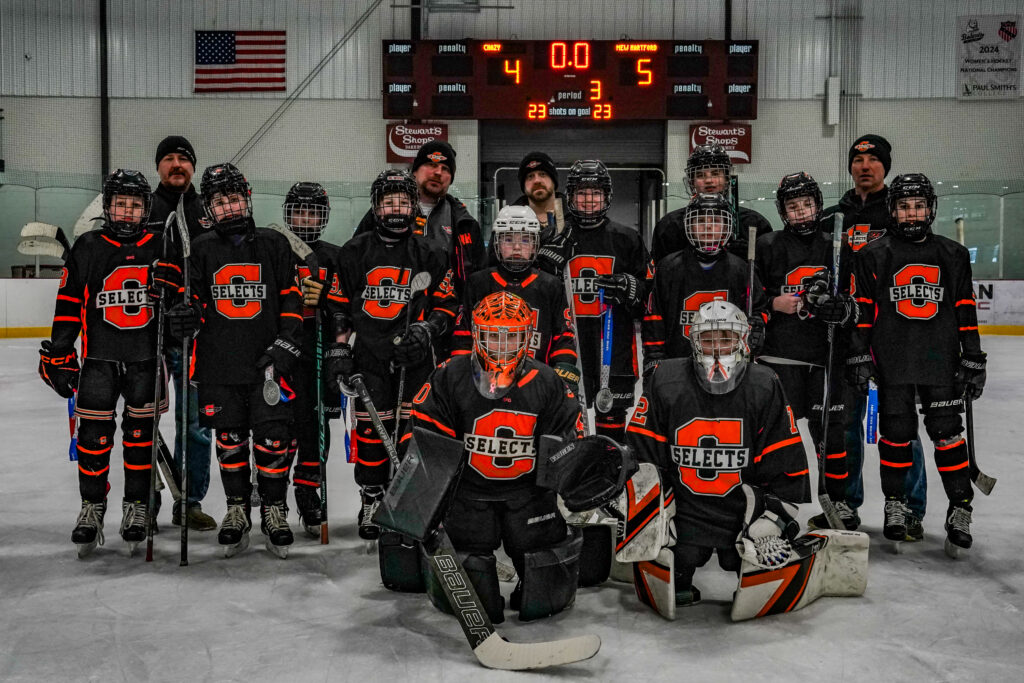 Athletes skating with helmet on the rink