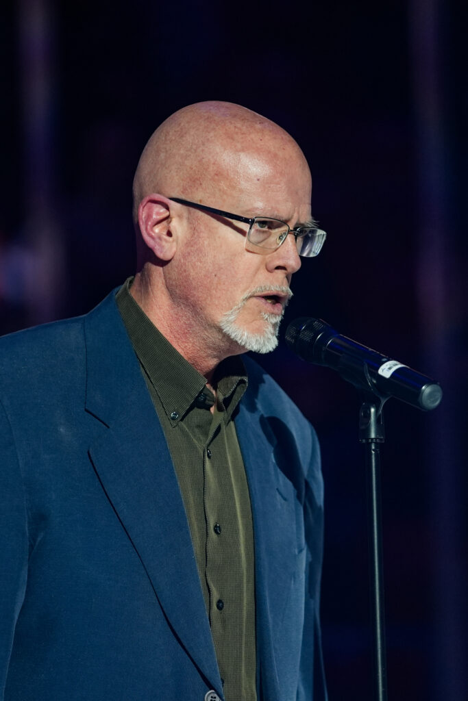 An athlete competing in athletic event sports