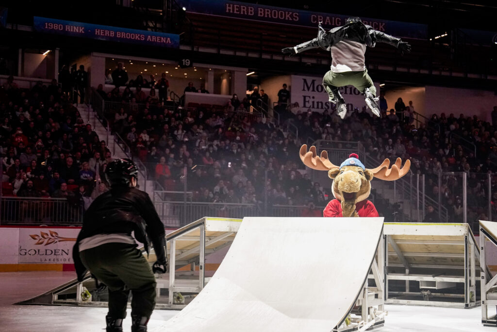 A group of athletes competing in athletic event sports with helmet