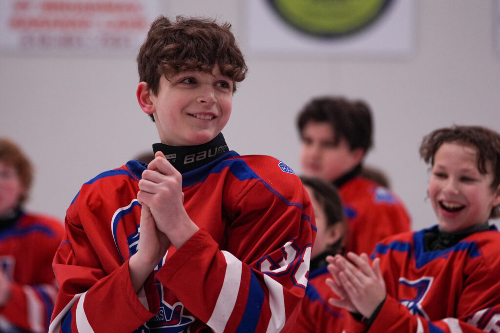 A group of athletes competing in athletic event sports