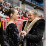 A group of athletes competing in athletic event sports