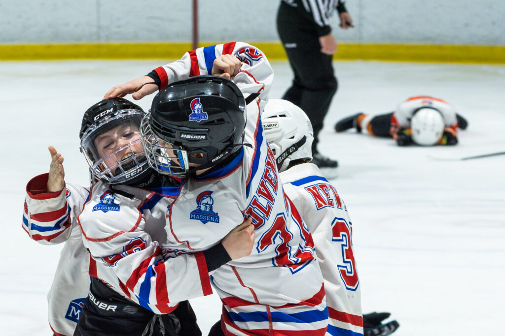 A group of athletes competing in athletic event sports with helmet