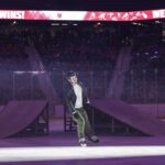 A group of athletes competing in athletic event sports