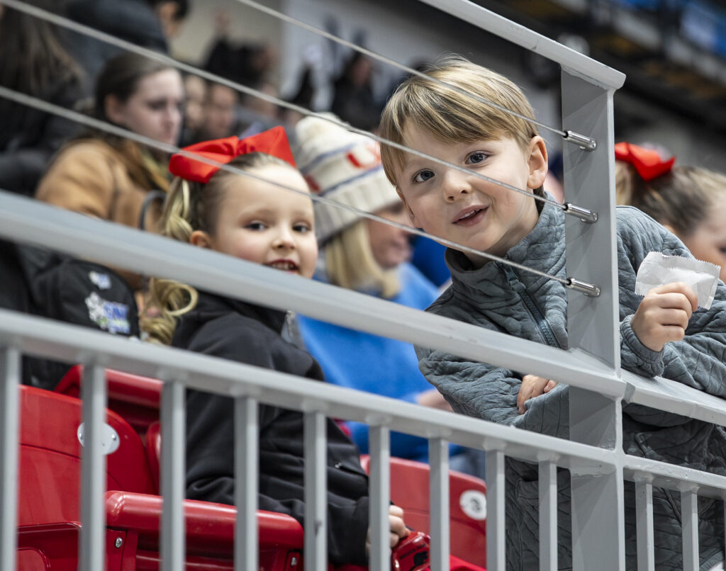 A group of athletes competing in athletic event sports