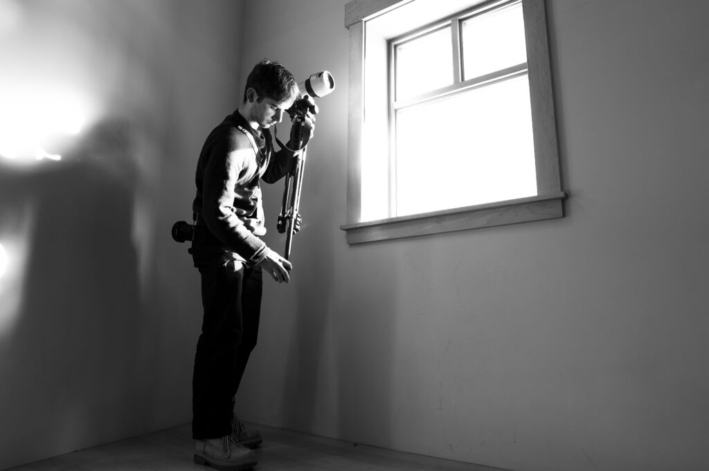 An athlete competing in athletic event sports